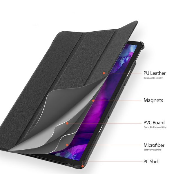 Dux Ducis Domo Bookcase Lenovo Tab P11 / P11 Plus - Zwart