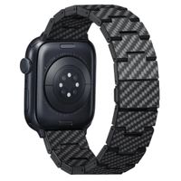 Pitaka Carbon Fiber bandje Apple Watch | 44/45/46/49 mm - Retro Carbon Black