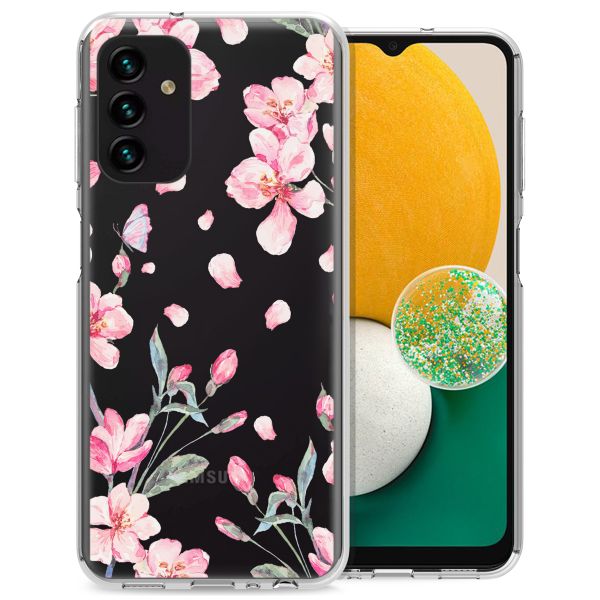 imoshion Design hoesje Samsung Galaxy A13 (5G) / A04s - Bloem - Roze