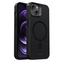 Accezz Rugged Frosted MagSafe Backcover Apple iPhone 14 - Zwart
