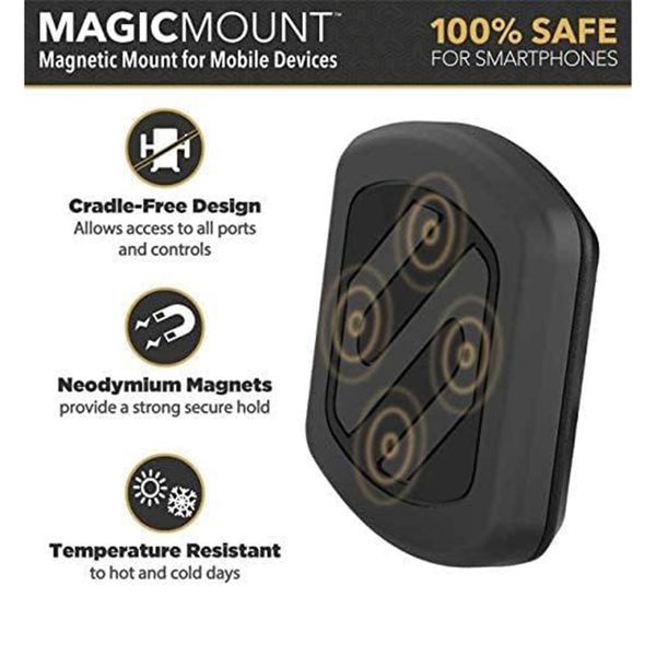 Scosche MagicMount™ Telefoonhouder Auto - Magnetisch - Dashboard / Voorruit - Zwart