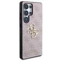Guess 4G Metal Logo Backcover Samsung Galaxy S25 Ultra - Roze