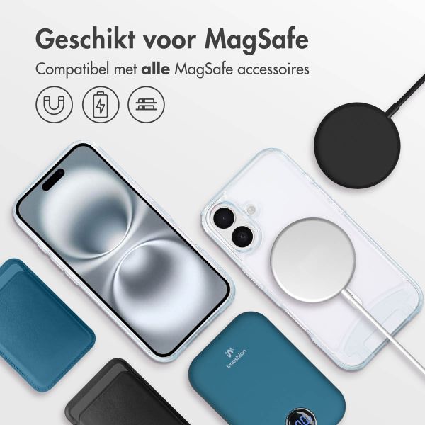 imoshion MagSafe Backcover met afneembaar koord Apple iPhone 16 Plus - Transparant