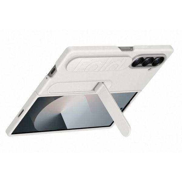 Samsung Originele Silicone Backcover met Strap Samsung Galaxy Z Fold 6 - White
