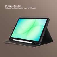 Selencia Riva Bookcase Samsung Galaxy Tab A11 Plus - Mocha Brown