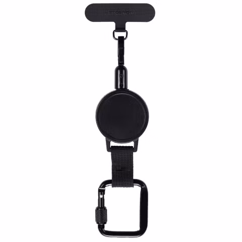 imoshion Uittrekbare Kabel met Karabijnhaak en Telefoonpad - Zwart