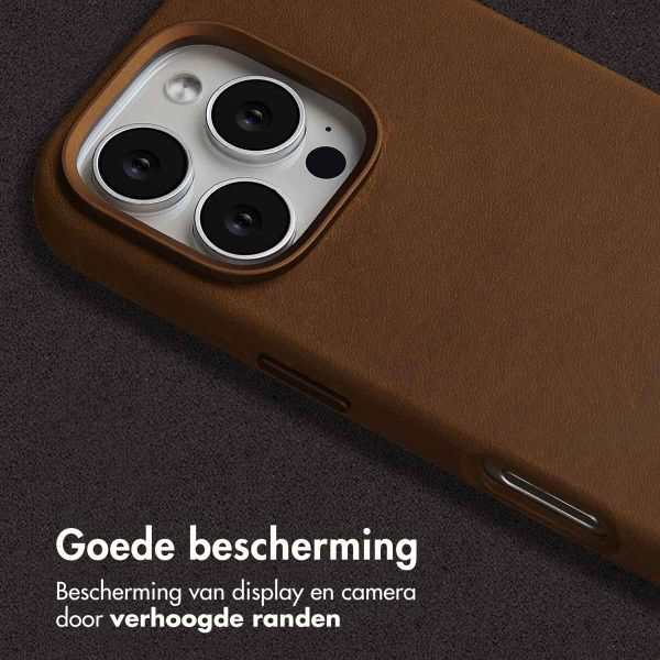 Accezz Vintage Leather Magsafe Backcover Apple iPhone 16 Pro - Tabacco Cognac