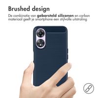 imoshion Brushed Backcover Oppo A78 (4G) - Donkerblauw