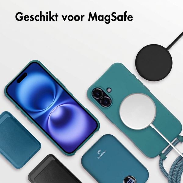 imoshion Color Backcover met afneembaar koord met MagSafe Apple iPhone 16 - Donkergroen