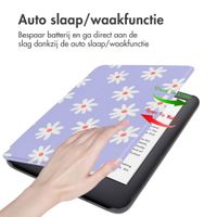 imoshion Design Slim Hard Case Bookcase Amazon Kindle (2024) / Amazon Kindle (2022) 11th gen - Flowers Distance