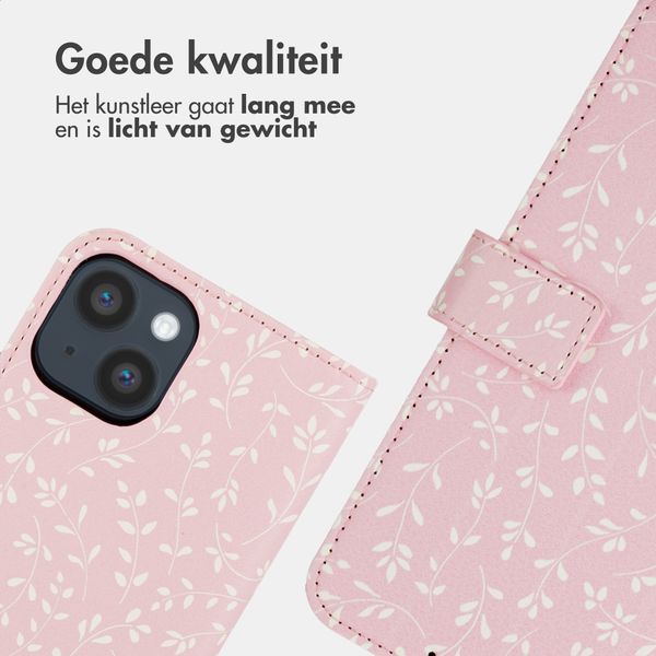 imoshion Design Bookcase Apple iPhone 14 - Pink Bazaar Flowers