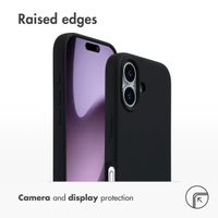 Accezz Liquid Silicone Back Cover with MagSafe Apple iPhone 17 - Black