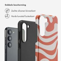 Selencia Vivid Backcover Samsung Galaxy S23 - Dream Swirl Orange