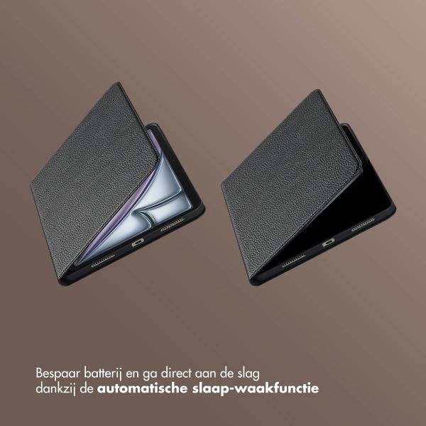 Selencia Riva Bookcase Apple iPad Air 11 inch (2025) M3 / (2024) M2 / Air 5 (2022) / Air 4 (2020) - Zwart