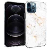 imoshion Design hoesje Apple iPhone 12 (Pro) - White Marble