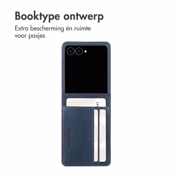 imoshion Luxe Bookcase Samsung Galaxy Z Flip 8 - Donkerblauw