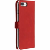 Selencia Echt Leren Bookcase iPhone 8 Plus / 7 Plus - Rood