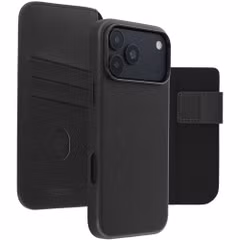 Accezz Leather Bookcase 2-in-1 met MagSafe Apple iPhone 18 Pro Max / 17 Pro Max - Onyx Black