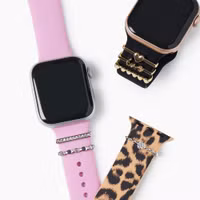 iDeal of Sweden Charms voor smartwatch bandjes - 3pack - Silver Sparkle