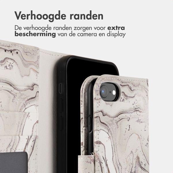 imoshion Design Bookcase Apple iPhone SE (2022 / 2020) / 8 / 7 / 6(s) - Sandy Marble