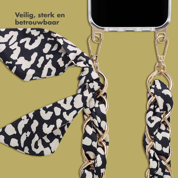 Selencia Luxe Polskoord met Sjaal - Zwart