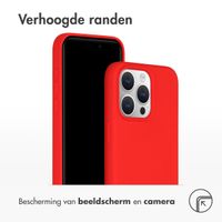 Accezz Liquid Silicone Backcover met MagSafe Apple iPhone 15 Pro Max - Rood