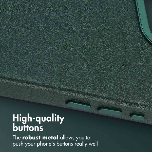 Accezz Leather Back Cover with MagSafe Apple iPhone 17e / 16e - Cedar Green
