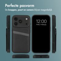 imoshion Backcover met kaarthouder en stand Apple iPhone 18 Pro Max / 17 Pro Max - Zwart