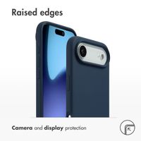 Accezz Liquid Silicone Back Cover with MagSafe Apple iPhone Air - Dark blue