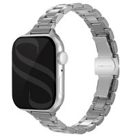 Selencia Slim Steel schakelbandje Apple Watch Series 1 t/m 9 / SE (38/40/41 mm) | Series 10 (42 mm) - Zilver