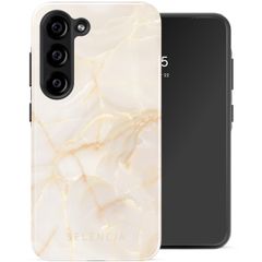 Selencia Vivid Backcover Samsung Galaxy S23 - Golden Beige Marble