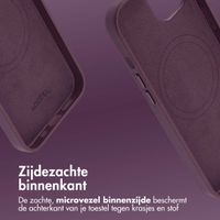 Accezz MagSafe Leather Backcover Apple iPhone 14 - Heath Purple