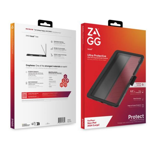 ZAGG Graphene Denali Case Apple iPad Air 13 inch (2025) M3 / (2024) M2 - Zwart