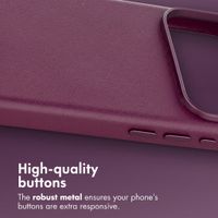 Accezz Leather Case with MagSafe Apple iPhone 18 Pro / 17 Pro - Heath Purple