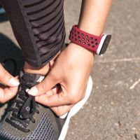 imoshion Siliconen sport bandje Fitbit Versa 2 / Lite - Rood / Zwart
