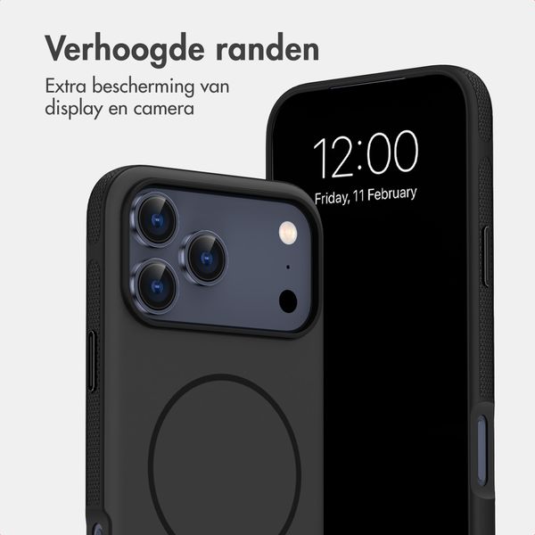 imoshion Color Backcover met Thin MagSafe Ring Apple iPhone 17 Pro Max - Zwart