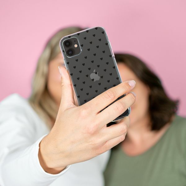 imoshion Design hoesje iPhone 11 - Hartjes - Zwart