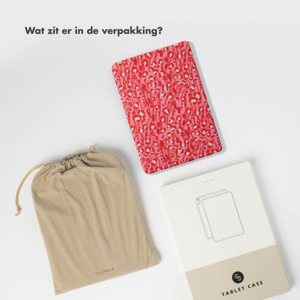 Selencia Vivid tablethoes Apple iPad 9 (2021) 10.2 inch / iPad 8 (2020) 10.2 inch / iPad 7 (2019) 10.2 inch - Wild Spots Lipstick