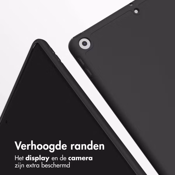 Accezz Smart Silicone Bookcase Apple iPad 9 (2021) 10.2 inch / iPad 8 (2020) 10.2 inch / iPad 7 (2019) 10.2 inch - Zwart