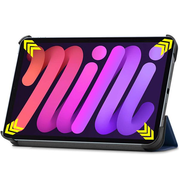 imoshion Trifold Bookcase iPad Mini 7 (2024) / iPad Mini 6 (2021) - Donkerblauw