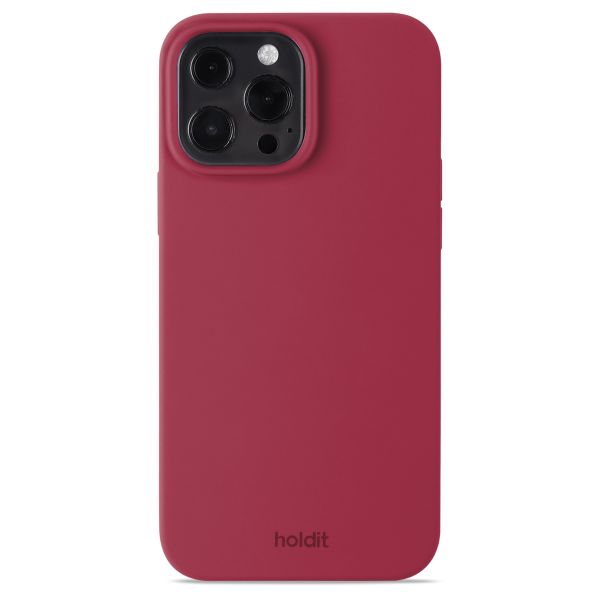 Holdit Silicone Case iPhone 13 Pro Max - Red Velvet