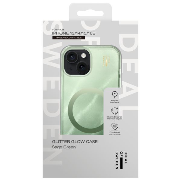 iDeal of Sweden Clear Case MagSafe Apple iPhone 17e / 16e / 15 / 14 / 13 - Sage Green