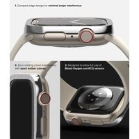 Ringke Bezel Styling Apple Watch Series 7 / 8 / 9 - 41 mm - Hairline Plain Silver