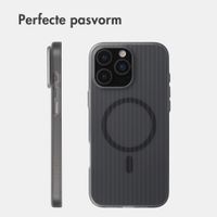 Accezz Lite Backcover met MagSafe | Fluted | Apple iPhone 16 Pro Max - Grijs