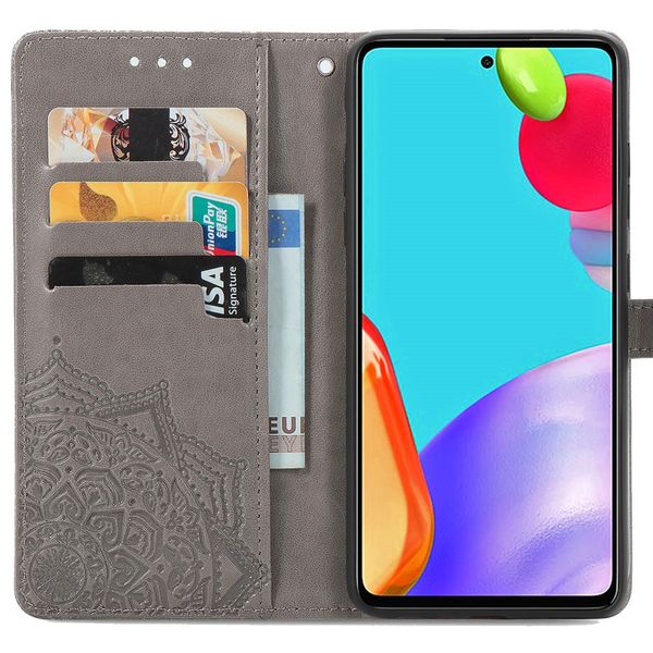 imoshion Mandala Bookcase Samsung Galaxy A52(s) (5G/4G) - Grijs