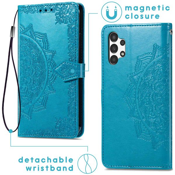 imoshion Mandala Bookcase Samsung Galaxy A13 (4G) - Turquoise