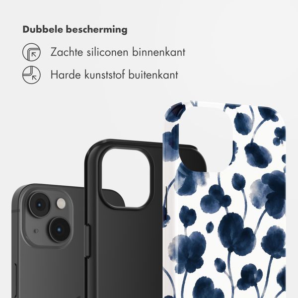 Selencia Vivid Backcover Apple iPhone 14 - Midnight Blossom
