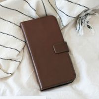 Selencia Echt Leren Bookcase Apple iPhone 12 Pro Max - Bruin