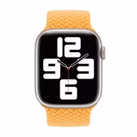 Apple Gevlochten solobandje Apple Watch | 38/40/41/42 mm - Maat 1 - Maize