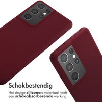 imoshion Siliconen hoesje met koord Samsung Galaxy S21 Ultra - Donkerrood